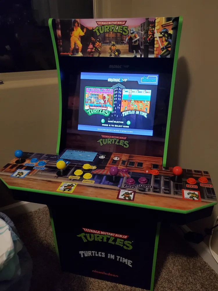 Arcade1Up Teenage Mutant Ninja Turtles: Turtles in Time Arcade Machine, Arcade1Up