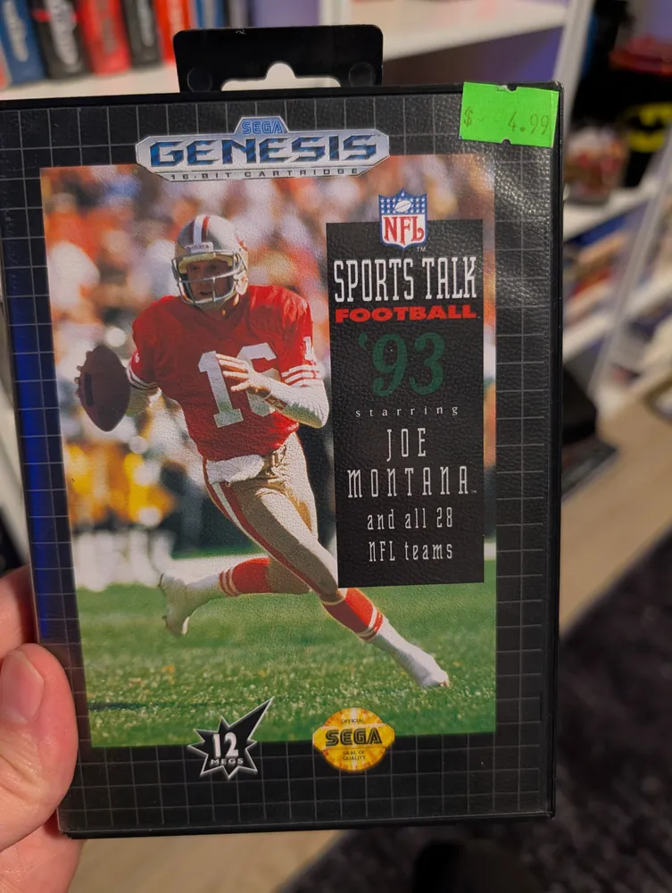 NFL Sports Talk Football '93 Starring Joe Montana, Sega Genesis