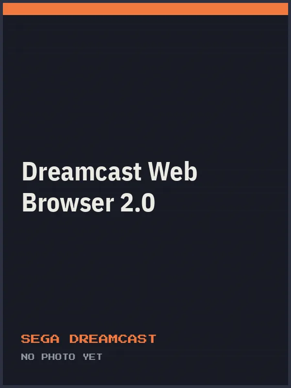 Dreamcast Web Browser 2.0, Sega Dreamcast