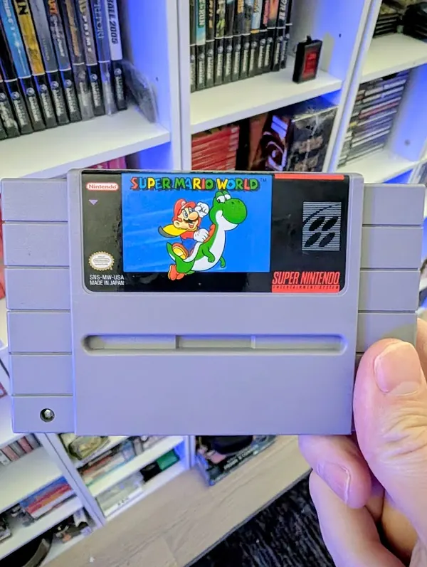 Super Mario World, the photo from the post