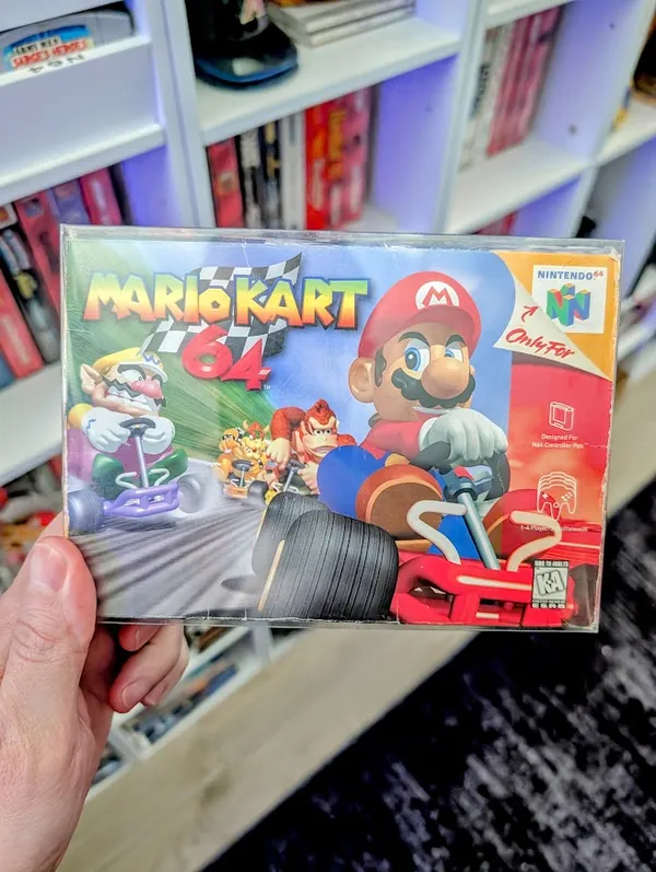 Mario Kart 64, the photo from the post