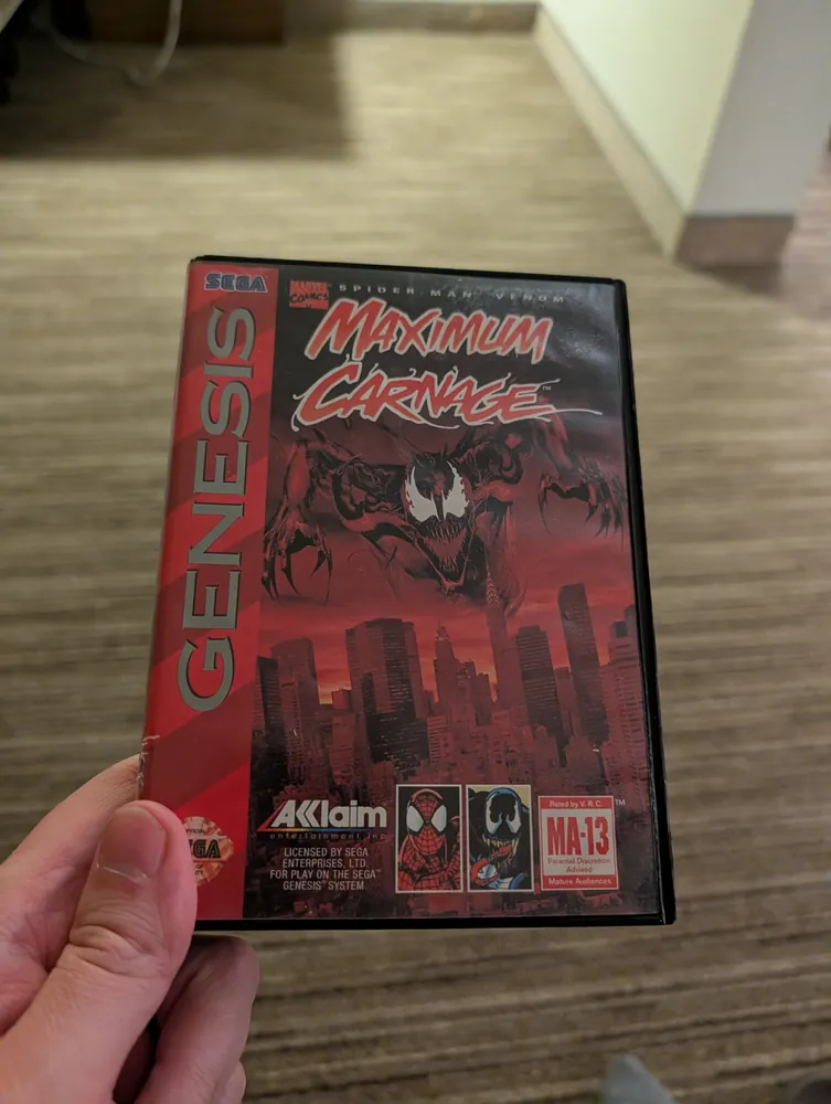 Spider-Man & Venom: Maximum Carnage [Black Cart], Sega Genesis